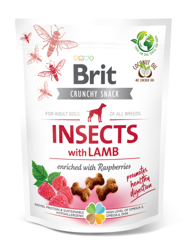 Brit® Dog Snack Crunchy Cracker Insects with Lamb