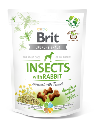 Brit® Dog Snack Crunchy Cracker Insects with Rabbit