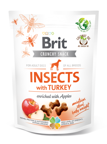 Brit® Dog Snack Crunchy Cracker Insects with Turkey