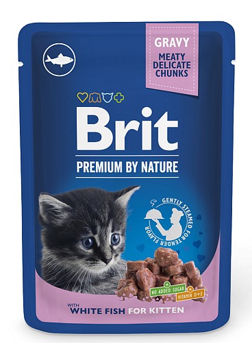 Brit Premium By Nature® Kitten Pouches White Fish
